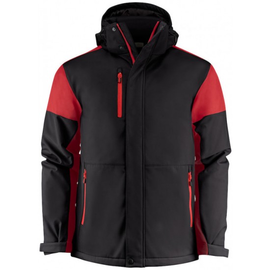 Куртка софтшел чоловіча Printer Prime чорний/червоний - 22610719040S