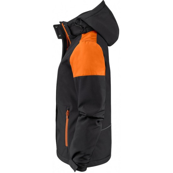Куртка софтшел жіноча Printer Prime чорний/помаранчевий - 22610729030S