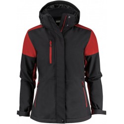 Куртка софтшел жіноча Printer Prime чорний/червоний - 22610729040L