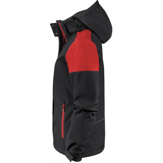 Куртка софтшел жіноча Printer Prime чорний/червоний - 22610729040XS