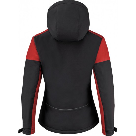 Куртка софтшел жіноча Printer Prime чорний/червоний - 22610729040XS