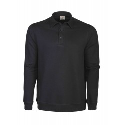 Світшот з коміром поло Printer Homerun чорний - 2262040900L