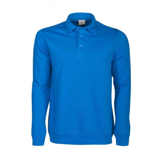 Світшот з коміром поло Printer Homerun синій океан - 22620406325XL