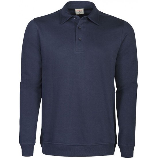 Світшот з коміром поло Printer Homerun кобальт - 22620406165XL