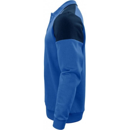 Двоколірний лонгслів поло Printer Polosweater темно-синій - 22620605360XS