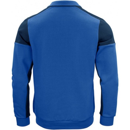 Двоколірний лонгслів поло Printer Polosweater темно-синій - 22620605360XS