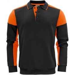 Двоколірний лонгслів поло Printer Polosweater помаранчевий - 22620609030S Двоколірний лонгслів поло Printer Polosweater помаранчевий - 22620609030S