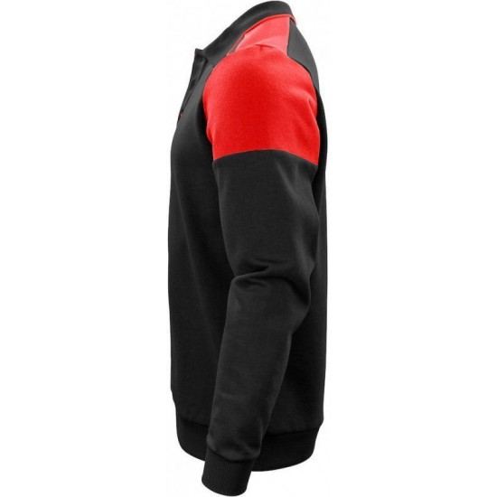 Двоколірний лонгслів поло Printer Polosweater червоний - 22620609040XS