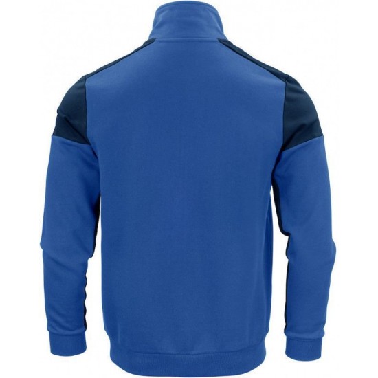 Двоколірний світшот на блискавці чоловічий Printer Sweatvest темно-синій - 22620615360S