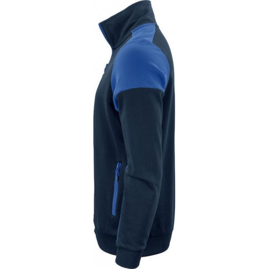 Двоколірний світшот на блискавці жіночий Printer Sweatvest синій - 22620626053XXL