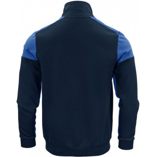 Двоколірний світшот на блискавці жіночий Printer Sweatvest синій - 22620626053XXL