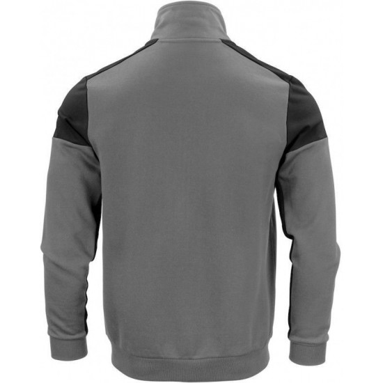 Двоколірний світшот на блискавці жіночий Printer Sweatvest антрацит/чорний - 22620629390XXL