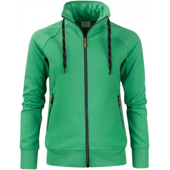 Світшот на блискавці жіночий Printer Jog RSX зелений - 2262064728S