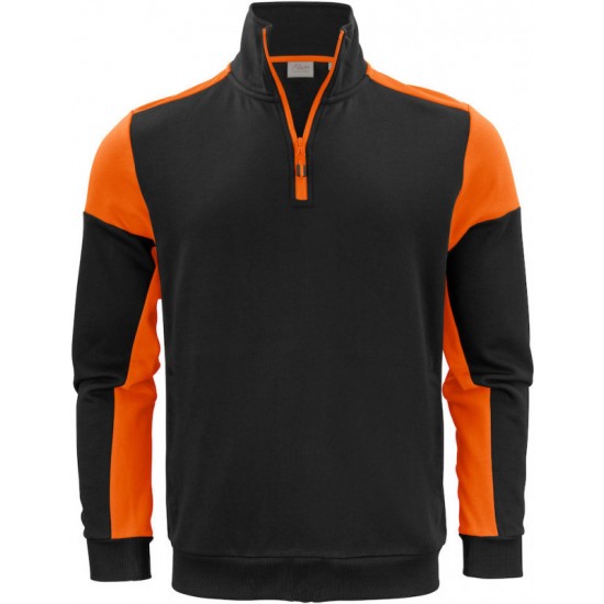 Світшот з коміром стійкою Printer Prime чорний/помаранчевий - 226206990304XL