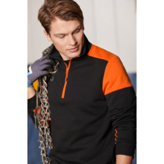 Світшот з коміром стійкою Printer Prime чорний/помаранчевий - 226206990304XL