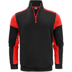 Світшот з коміром стійкою Printer Prime чорний/червоний - 22620699040M