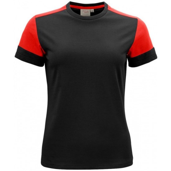 Двоколірна футболка жіноча Printer Prime T червоний - 22640319040M