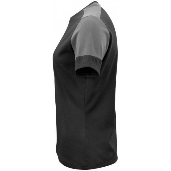 Двоколірна футболка жіноча Printer Prime T чорний/антрацит - 22640319093M