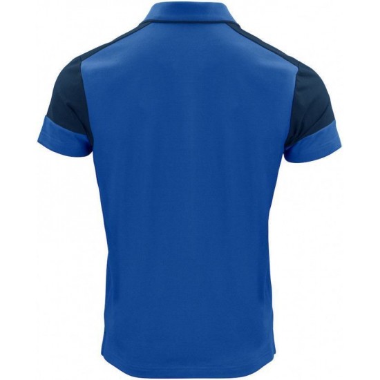 Двоколірна футболка поло чоловіча Printer Prime темно-синій - 22650245360M