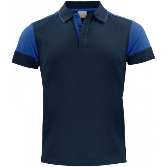 Двоколірна футболка поло чоловіча Printer Prime синій - 22650246053XXL