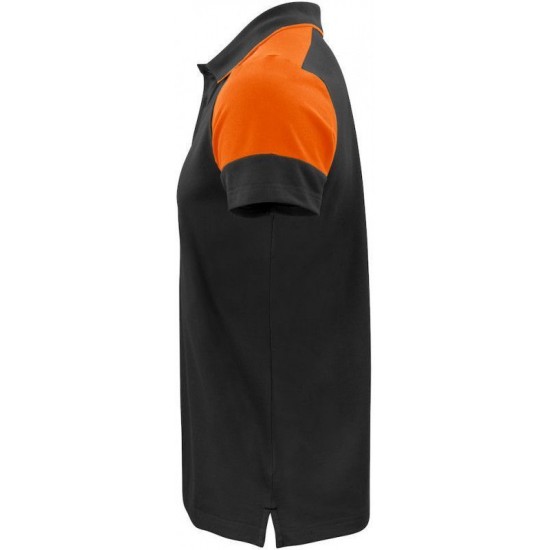 Двоколірна футболка поло чоловіча Printer Prime помаранчевий - 22650249030M