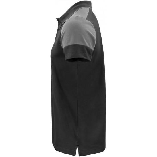 Двоколірна футболка поло чоловіча Printer Prime чорний/антрацит - 22650249093M