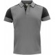 Двоколірна футболка поло чоловіча Printer Prime антрацит/чорний - 22650249390M