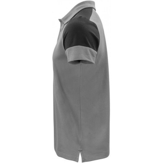 Двоколірна футболка поло чоловіча Printer Prime антрацит/чорний - 22650249390M