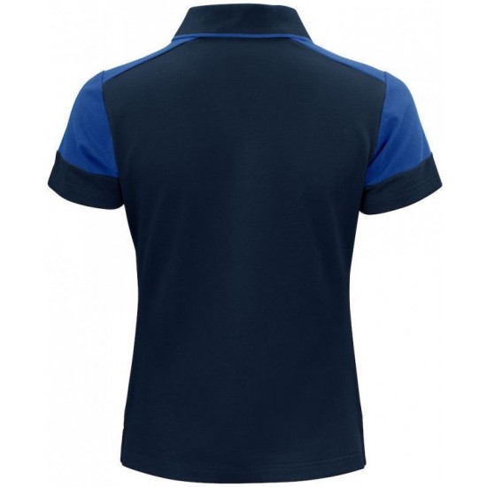 Двоколірна футболка поло жіноча Printer Prime синій - 22650256053M