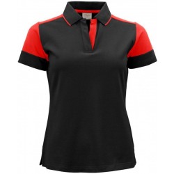 Двоколірна футболка поло жіноча Printer Prime червоний - 22650259040S