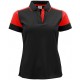 Двоколірна футболка поло жіноча Printer Prime червоний - 22650259040L