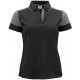 Двоколірна футболка поло жіноча Printer Prime чорний/антрацит - 22650259093L