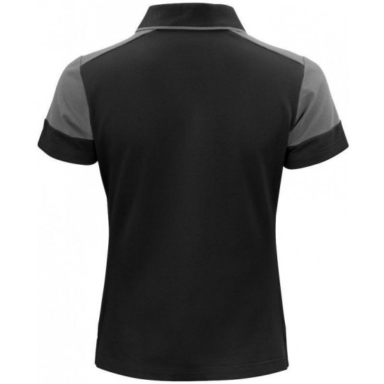 Двоколірна футболка поло жіноча Printer Prime чорний/антрацит - 22650259093L