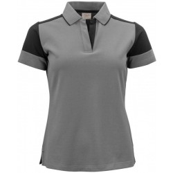 Двоколірна футболка поло жіноча Printer Prime антрацит/чорний - 22650259390L