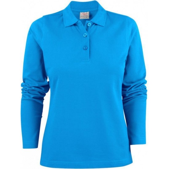 Лонгслів поло жіночий Printer Surf Pro L/S синій океан - 2265027632XS
