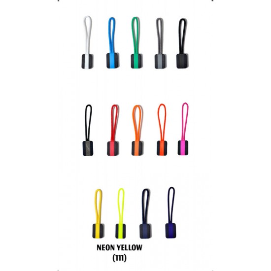 Пулер Printer Zipper Puller 4-Pak неоново-жовтий - 2269000111