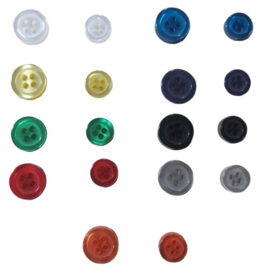 Ґудзики маленькі Shirt Buttons Small від ТМ Printer Essentials червоний - 2269002400