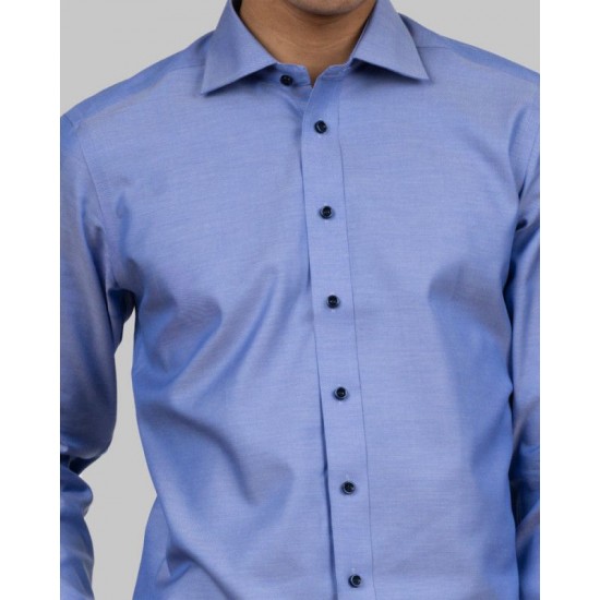 Сорочка чоловіча JH&Frost Green Bow 01 Slim Fit небесно-блакитний/темно-синій - 2900102560L