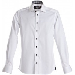 Сорочка чоловіча JH&Frost Red Bow 20 білий/чорний - 2902001109L Сорочка чоловіча JH&Frost Red Bow 20 білий/чорний - 2902001109L