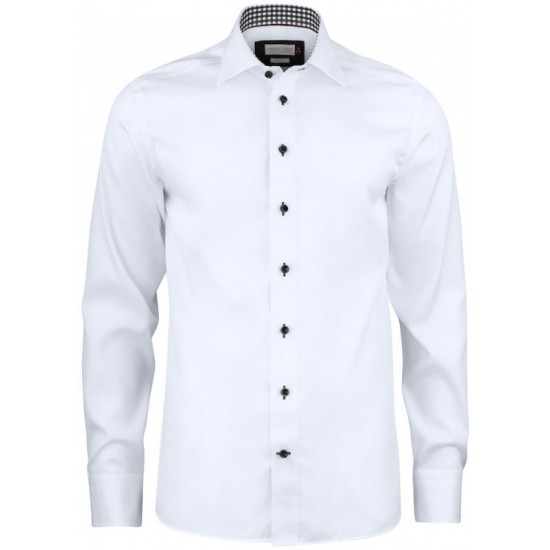 Сорочка чоловіча JH&Frost Red Bow 20 Slim Fit білий/чорний - 2902002109M Сорочка чоловіча JH&Frost Red Bow 20 Slim Fit білий/чорний - 2902002109M