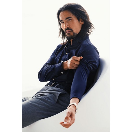 Сорочка чоловіча JH&Frost Indigo Bow 34 Regular Fit темно-синій - 29034016003XL