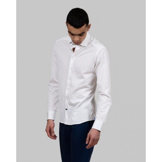 Сорочка чоловіча JH&Frost Indigo Bow 34 Slim Fit білий - 2903402100XL