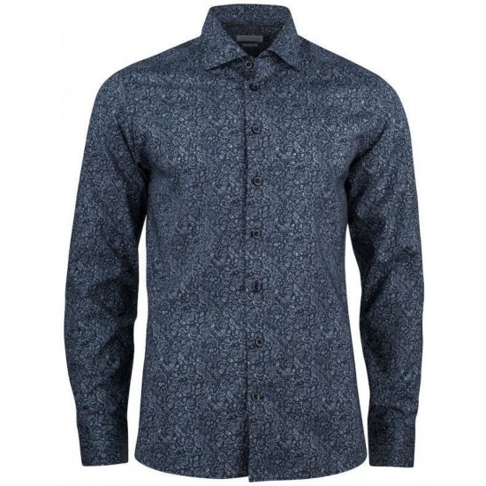 Сорочка чоловіча з візерунком пейслі JH&Frost Indigo Bow 37 Regular Fit синій - 2903701601L Сорочка чоловіча з візерунком пейслі JH&Frost Indigo Bow 37 Regular Fit синій - 2903701601L