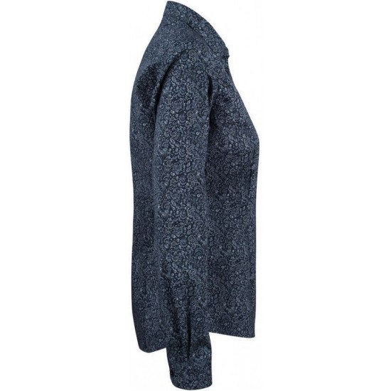 Сорочка жіноча з візерунком пейслі JH&Frost Indigo Bow 37 синій - 2903703601L Сорочка жіноча з візерунком пейслі JH&Frost Indigo Bow 37 синій - 2903703601L