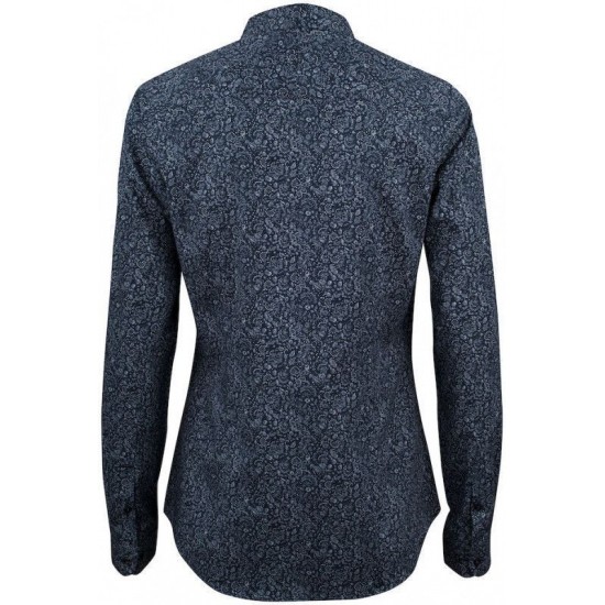 Сорочка жіноча з візерунком пейслі JH&Frost Indigo Bow 37 синій - 2903703601L Сорочка жіноча з візерунком пейслі JH&Frost Indigo Bow 37 синій - 2903703601L