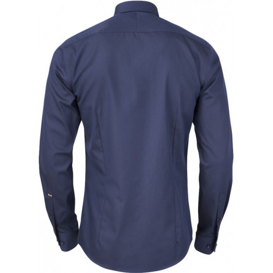 Сорочка чоловіча JH&Frost Yellow Bow 50 Slim Fit темно-синій - 2905002600XXL