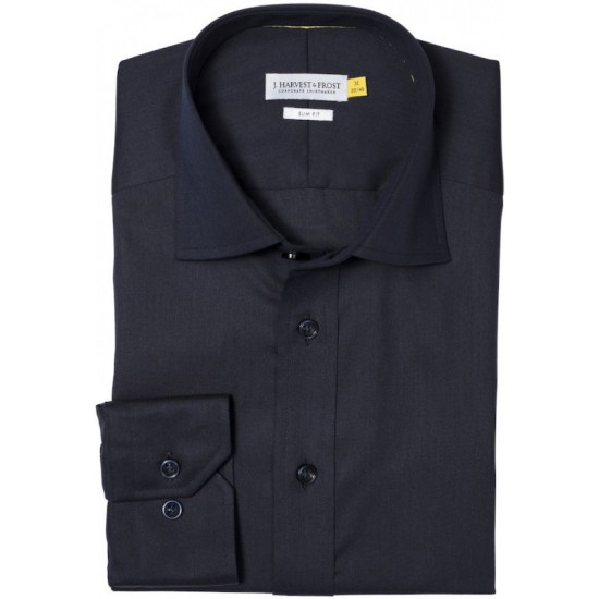 Сорочка чоловіча JH&Frost Yellow Bow 50 Slim Fit темно-синій - 2905002600XXL