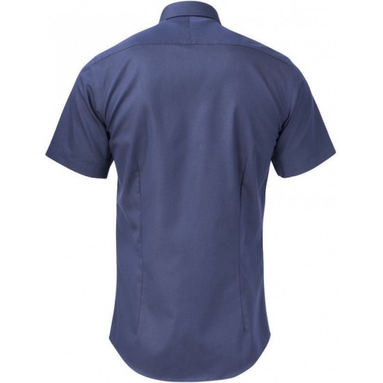 Сорочка чоловіча JH&Frost Yellow Bow 50 S/S Slim Fit темно-синій - 2905022600XS