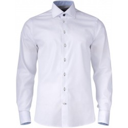 Сорочка чоловіча JH&Frost Yellow Bow 51 Regular Fit білий/світло-синій - 2905101105XXL