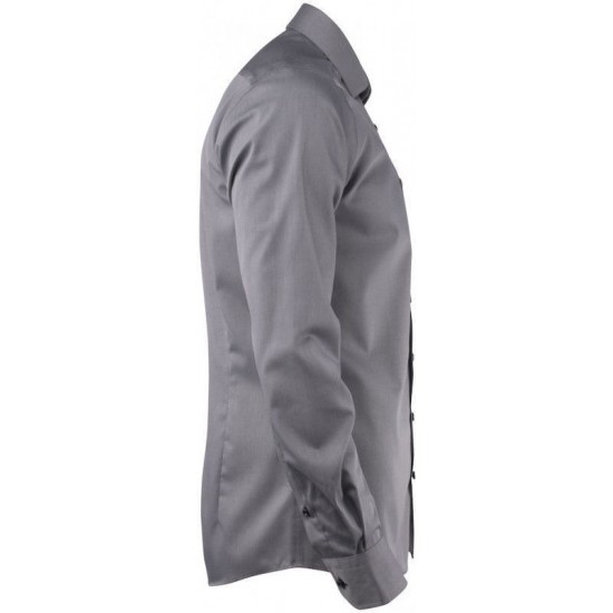 Сорочка чоловіча JH&Frost Yellow Bow 51 Regular Fit сірий/чорний - 2905101955S